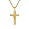 Collar Cruz de San Benito Exorcista de Venta Caliente Europea y Americana Transfronterizo para Hombre Acero Inoxidable Colgante de Medalla Sagrada Venta al por Mayor