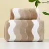 Toalhas de Fleece Coral para Atacado, Toalhas de Banho Classe A, Toalhas de Banho para Casal Adulto com Padrão S, Toalhas de Rosto Domésticas Macias e Absorventes