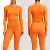 ZORA Venta Caliente Transfronteriza Deporte Manga Larga Nylon Secado Rápido Yoga Fitness Top Manga Larga para Mujer