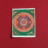 Arena Gruesa Pintura Mandala Thangka Hecho a Mano Colgante Corazón Collar Cuerda Doce Signos del Zodiaco Santos Patronos Thangka Venta al por Mayor Personalización