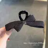 Nuevo pasador de pelo con lazo tridimensional de lunares para mujer, moderno y versátil, adecuado para recogidos en la parte trasera de la cabeza, accesorio para el pelo tipo pinza de tiburón