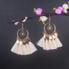 Aretes Turquesa Bohemios Europeos y Americanos Retro Búho Geométricos Atrapasueños Pluma Borla Aretes Mujeres