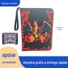 Bolsa para Cartas de Grande Capacidade Padrão Quatro Palácios Elfo Baokemeng Zíper Folhas Soltas Livro de Cartas Conjunto Livro de Armazenamento de Cartas Padrão Quatro Palácios