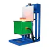 Fornecimento de fábrica pequeno forno de fusão de levantamento de metal cobre alumínio aço inoxidável forno de fusão de frequência média forno de aquecimento basculante