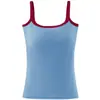 Nuevo Chaleco de Color Bloque Estilo Coreano para Mujer con Copas, Moderno y Único, Adecuado como Ropa Exterior, Corte Ajustado, Color Sólido, Estilo Largo, Camisola de Primavera y Verano