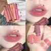 Cappuvini Brillo de Vidrio Jugo Brillo de Labios Fudge Gelatina Brillo Espejo Brillo de Labios Lápiz Labial para Mujer Maquillaje