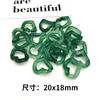 Hebilla de cadena de amor acrílica de 20 x 18 mm, cadena bicolor con diseño de nube, para bolso, llavero, zapatos, accesorios de joyería DIY