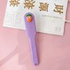 Peine pequeño plegable con dibujos animados, mini peine de dientes suaves, portátil, para el flequillo de niña, peine de masaje