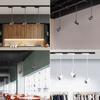 Poste alargado luz de riel led tienda de ropa estudio exposición comercial luz para foto pintura poste telescópico montado en luz brazo largo luz de riel