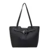 Bolsa Tote para o Dia a Dia Estilo Vintage para Mulheres, Novo Design de Nicho Verão 2025, Bolsa de Ombro Versátil em Couro Granulado