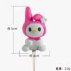 Enfeites de Decoração de Bolo de Animais da Floresta Decoração de Argila Macia Decoração de Bolo Celebração Confeitaria Sobremesa Cartão Plug-in