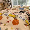 Juego de ropa de cama de tres piezas Regalo sábana de algodón lavado funda nórdica sábana juego de cuatro piezas Fabricante de Dropshipping al por mayor