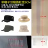 Sombrero de Paja Ajustable con Broche a Presión con Soporte Interno de Plástico en Forma de Cono y Acolchado para Protección Solar de Ala Ancha