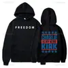 Sudadera con capucha de libertad Rip 1993-2025 Charlie Kirk Unisex Manga Larga Extra Ancha Ropa para Reunión de Invierno