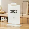 Calendário Planner de Autodisciplina 2027 Novo Modelo Decoração de Mesa de Escritório Estudante Calendário Criativo Estilo Caderno