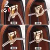 Herrajes de Bolsa de Lujo Botón D Anillo Protector Funda de Goma Anti-Desgaste Arañazos Adecuado para Artefacto Lv Anillo Enrollable Transparente