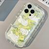 Funda Blanca para Teléfono Móvil Apple 11 con Perro Graffiti Cobertura Total Estuche de Jabón iPhone 12/13Pro Transparente Airbag