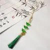 Lótus Cristalizado Lírio do Vale Estilo Nacional Lótus Corrente de Celular com Contas Chaveiro Pingente de Bolsa Joia Exquisita Presente para Mulheres