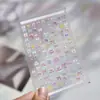 Pegatinas de Manicura en Relieve Populares Ins Pegatinas Dulces para Uñas Joyas de Moño Pequeño Pegatinas Material Diamantes para Uñas