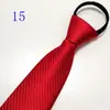 Corbata de Hombre Cremallera Novio Boda Roja 8cm Vestido Negocio Nudo Negro Libre Perezoso Fácil de Tirar Azul Corbata