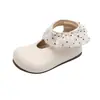 Zapatos de Cuero para Niñas 2026 Primavera Zapatos Mary Jane de Princesa Francesa para Bebés con Velcro Suela Suave Planos