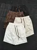 Pantalones Cortos de Verano a la Rodilla de Cuatro Puntos para Hombre, Deportivos Casuales, Ropa Exterior Versátil, Color Sólido, Delgados, Transpirables, Pantalones de Entrenamiento para Correr