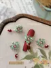 Nuevos accesorios de arte de uñas esmaltados estilo chino, con fénix de esmalte azul, borlas, perlas y diseños florales, al por mayor para decoraciones de uñas tradicionales.