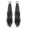 Peluca Cola de Caballo para Mujer Cabello Artificial de Verano Natural Perezoso Micro-Onda Onda de Agua Lazo Bajo Lazo Lateral Qi Chica Dulce Doble Cola de Caballo
