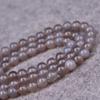 Ágata gris natural, productos semiacabados, cuentas sueltas, accesorios de joyería de cristal, material para accesorios hechos a mano.