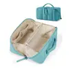 Bolsa de Maquillaje Acolchada Amazon, Bolsa de Tocador de Viaje Portátil de Gran Capacidad, Organizador de Maquillaje con Múltiples Compartimentos