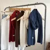 Bufanda de Mezcla de Lana para Otoño e Invierno para Mujer, Versátil Azul, Cálida, Larga, Braga para el Cuello, Elegante Casual, Decoración de Lana, Sencilla
