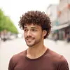 Peluca Transfronteriza Europea y Americana para Hombre Peluca Africana Corta Peluca Rizada Disco de los 70 Cabello Corto Rizado para Hombre Venta al por Mayor