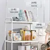 Estante de Armazenamento de Livros Transparente de Mesa Caixa Adaptável Estudante Sala de Aula Grande Capacidade Acrílico Caixa de Armazenamento de Livros Ilustrados A4