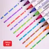 Caneta Marca-Texto Dupla Personalizada que Muda de Cor para Estudantes, Caneta Marcadora Colorida para Destacar, Rabiscar, Desenhar e Fazer Diários