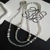 Nuevo Cordón para Teléfono con Perlas de Cristal y Pedrería en Forma de Corazón para Mujer, Cruzado, Único, Muy Atractivo, Lujo Ligero, Exquisito, Sensación de Alta Gama