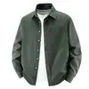 Chaqueta Lavada de Trabajo de Algodón para Hombre Cuello Camisero Abrigo Transfronterizo Top Versátil Ropa para Hombre Nueva Colección Primavera 2026