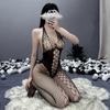 Rojo Deseo Europea y Americana Tallas Grandes Sexy Caliente Erótica Lencería Abertura en la Entrepierna Body Puro Deseo Pecho Pequeño Conjunto de Lencería 8055
