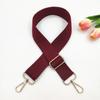 Nueva correa de hombro de algodón, accesorios para bolsos, correa ajustable para el hombro, bolso cruzado para mujer, color sólido, elegante correa larga