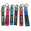 Llavero de Cincha para Coche Personalizado Creativo Motocicleta Logo Doble Cara Llavero Hebilla de Pico de Águila para Coche Colgante de Cinta