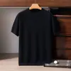 Suéter Masculino de Cashmere 100% Puro, Gola Redonda, Manga Curta, Macio e Aconchegante, Camisa Básica Tricotada Fashion e Simples