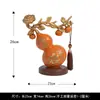 Ornamento de Cabaza e Caqui das Cinco Bênçãos e Prosperidade para Boa Sorte, Riqueza e Segurança - Decoração de Mesa de Escritório para Chefes
