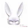Venta Caliente Transfronteriza Máscara de Fiesta para Niñas de Conejo de Orejas Largas Material PVC Anime Halloween Disfraz de Mascarada Accesorios