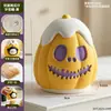 Suporte Criativo de Palitos de Dente de Abóbora Dupla Face para Halloween Caixa de Palitos de Dente Desenho Animado Armazenamento Criativo de Palitos de Dente para Mesa de Jantar em Casa e Desktop