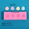 Molde de Silicone Cabeça de Ursinho Molde de Silicone para Apertar Fondant Queijo Ursinho Donut Desenho Animado Pizza Silicone Artesanal