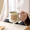 Taza de Té de Cerámica con Diseño de Residuo de Ceniza para Uso en Casa y Oficina, Estilo Chino, Caja de Regalo para Juego de Té Kung Fu