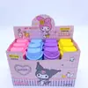 Apontador de lápis de furo duplo Sanrio Desenho animado criativo fofo apontador de lápis infantil escola primária portátil Novo apontador de lápis