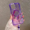 Em Estoque, Novo Produto de Comércio Exterior Adequado para Apple iPhone 16Pm, Capa de Celular Transparente Anti-Queda Magnética com Alça de Pulso
