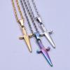 Accesorios para Espadas de Acero Inoxidable Europeos y Americanos Accesorios de Lujo Ligero de Nicho Collar de Acero de Titanio DIY Galvanoplastia al Vacío 18k
