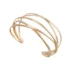 Pulsera Metálica Transfronteriza Europea y Americana Personalizada Mariposa Hojas Flores Geométrico Nicho Diseño de Alta Gama Abierta Ajustable