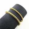 Versión coreana de cadena de quilla de acero inoxidable cadena de canasta de flores de acero de titanio cadena de hueso de serpiente chapado al vacío pulsera de joyería de comercio exterior europeo y americano
